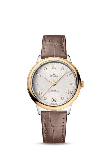 Omega De Ville Master Chronometer 34 Stainless Steel - Yellow Gold / Silver - Diamond